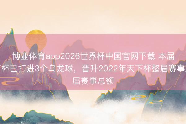 博亚体育app2026世界杯中国官网下载 本届天下杯已打进3个乌龙球，晋升2022年天下杯整届赛事总额